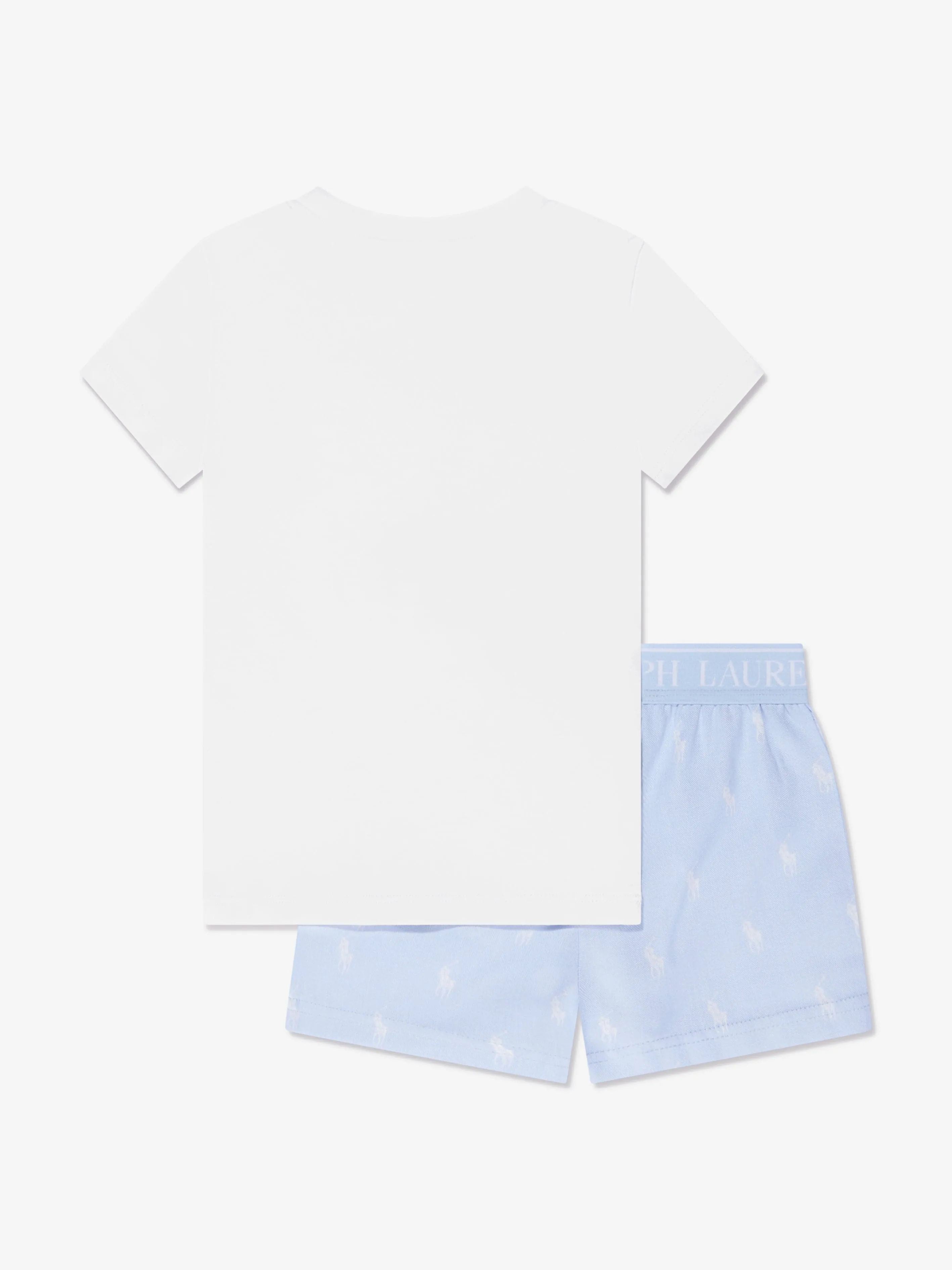 Ralph Lauren Girls T-Shirt And Shorts Pyjama Set in Blue