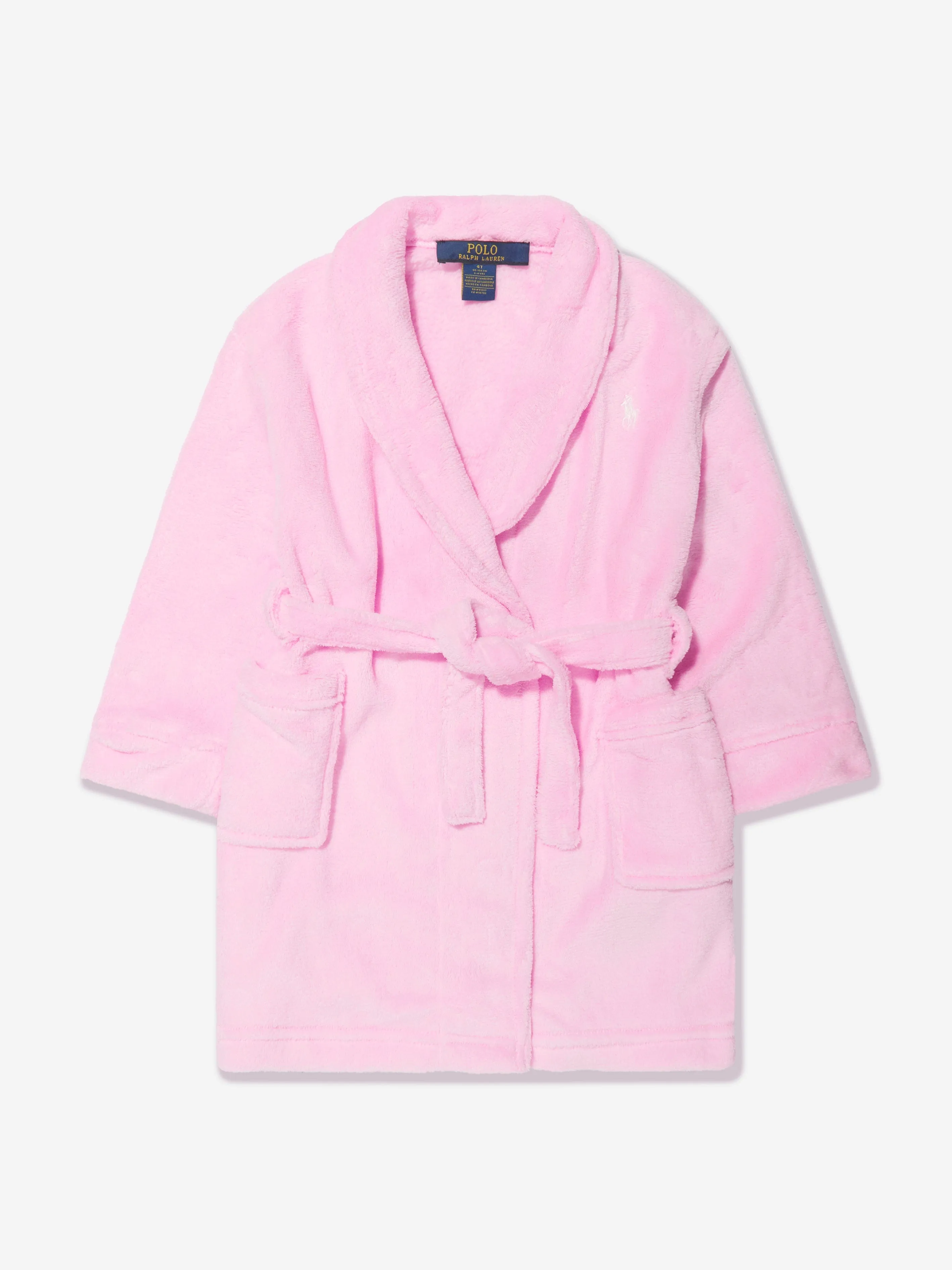 Ralph Lauren Girls Terry Robe in Pink