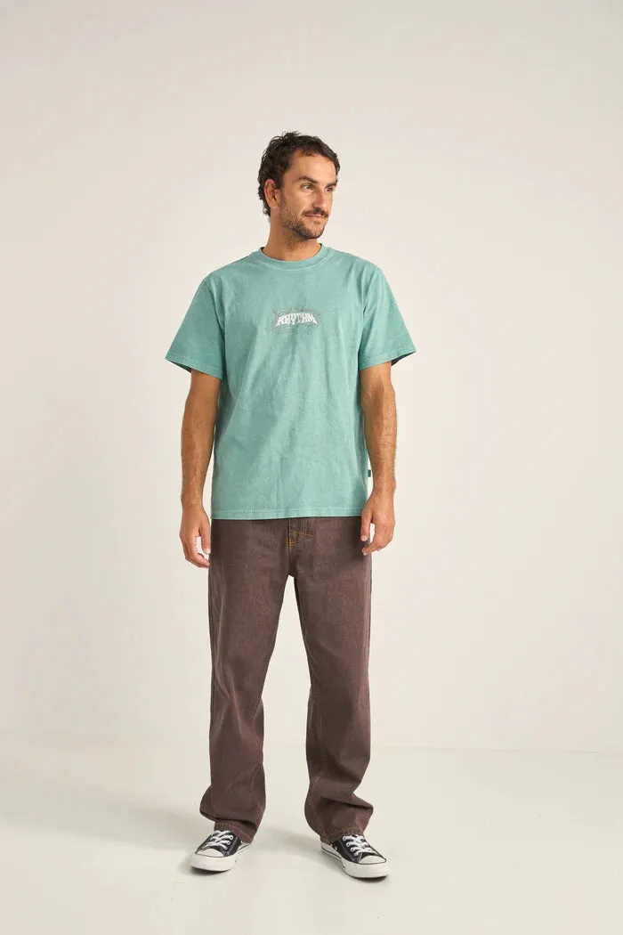 Rhythm - Dos Soles Vintage SS T-Shirt Green