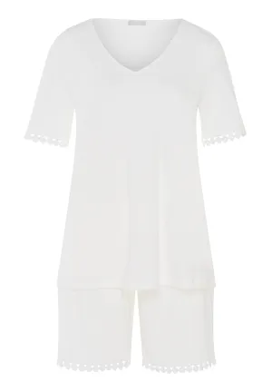 Rosa Embroidered Short Pajama Set | Off White 74935-102