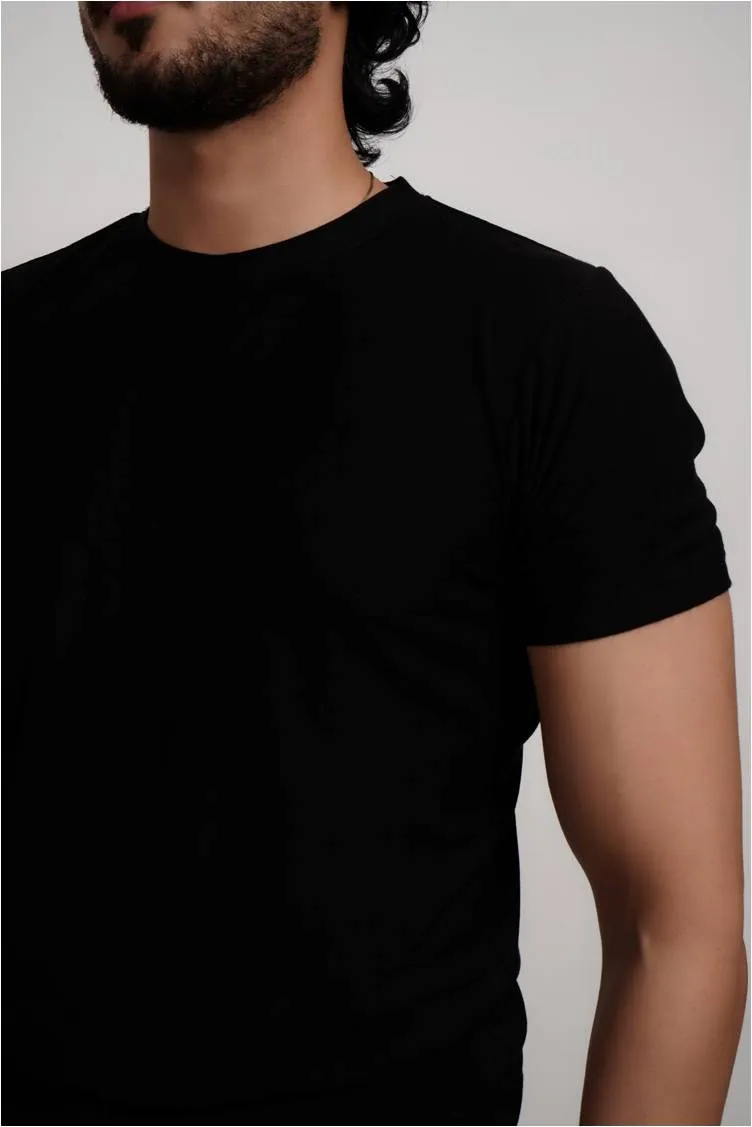 Round Neck Brushed Terry T-shirt