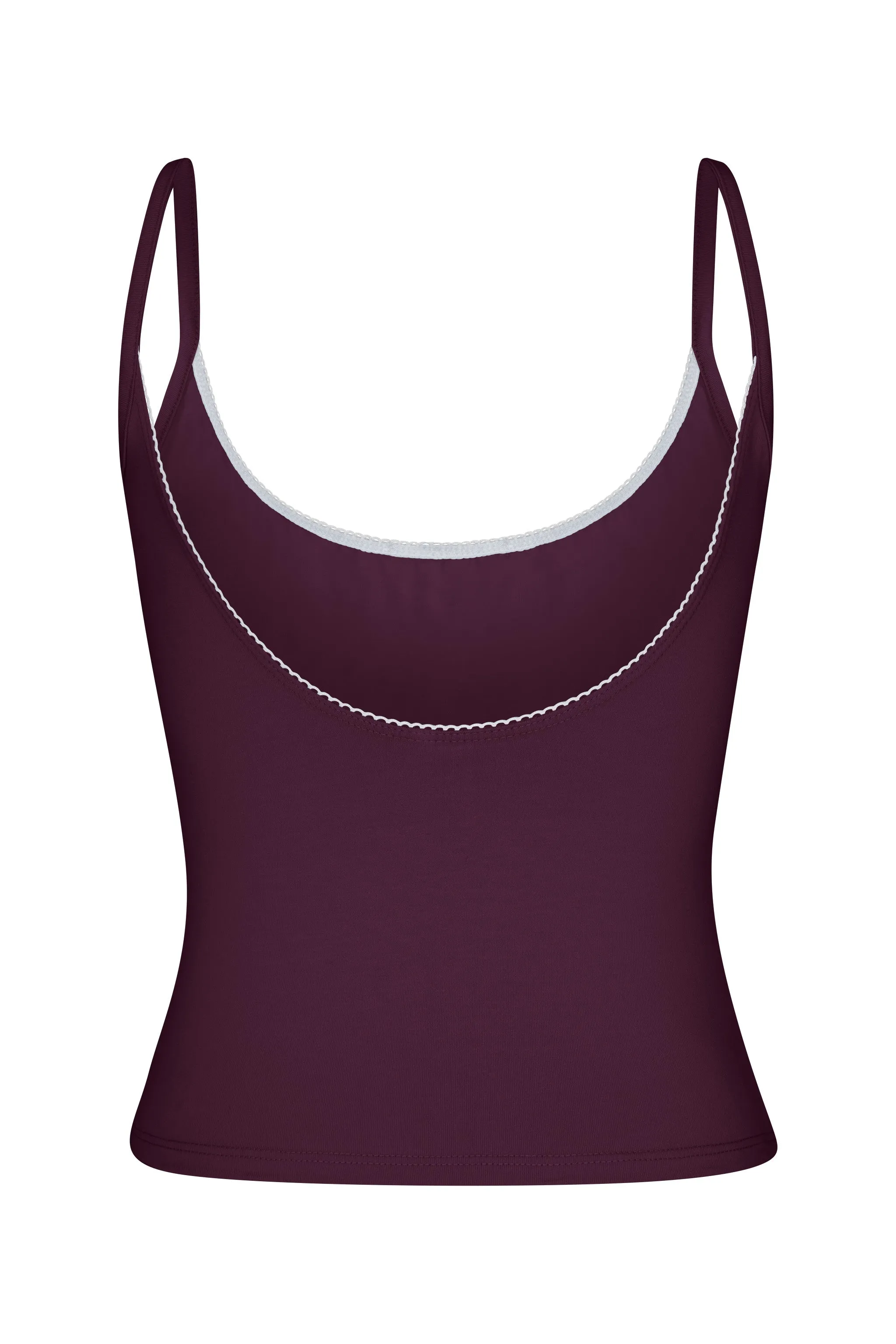 SCOOP BACK CAMI IN BOYSENBERRY