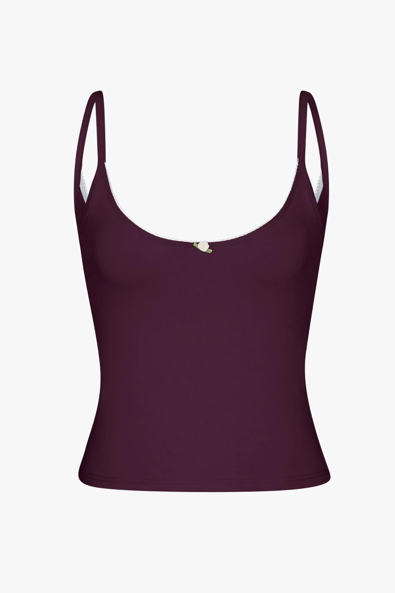 SCOOP BACK CAMI IN BOYSENBERRY