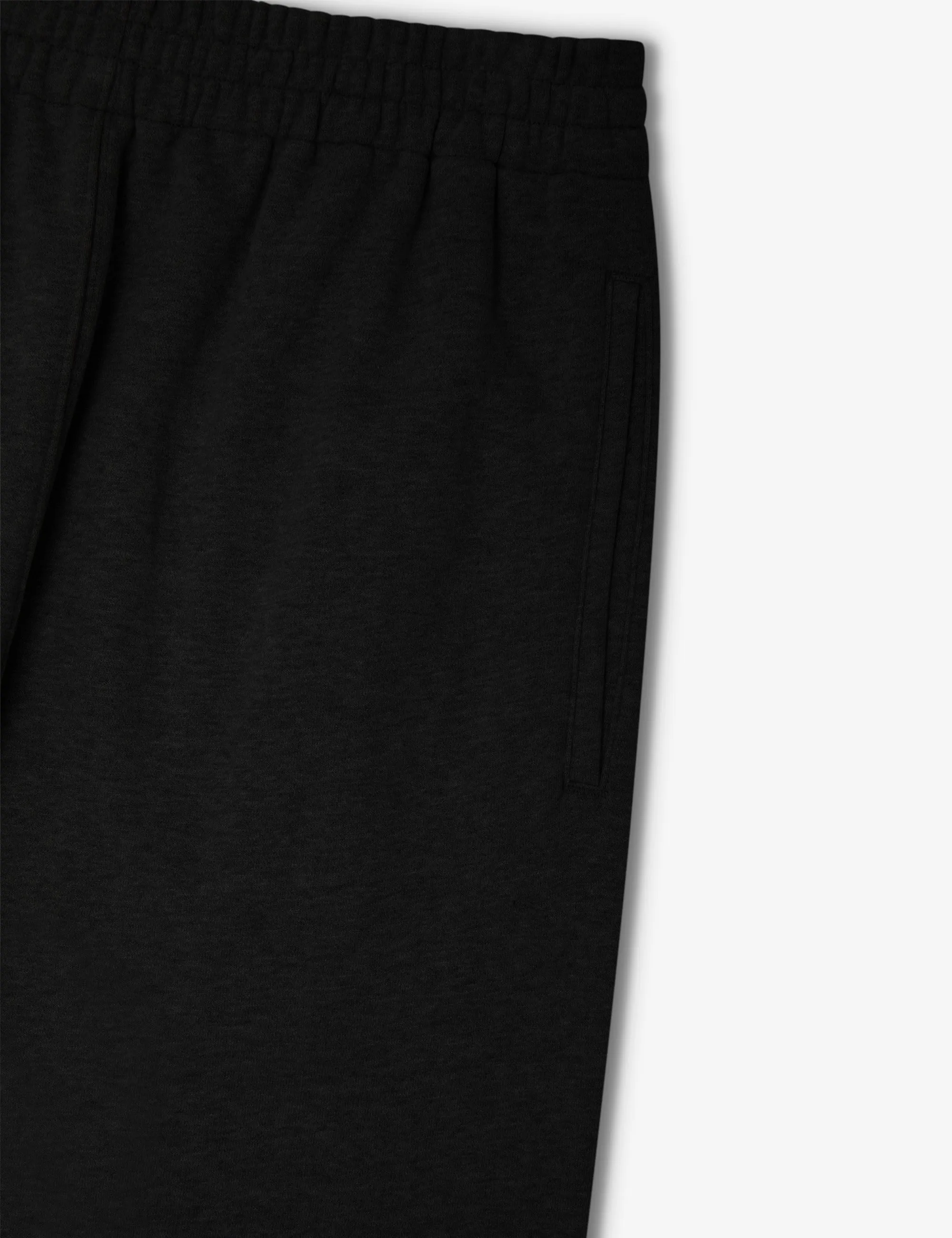 Simple Fleece Trackpant - Black