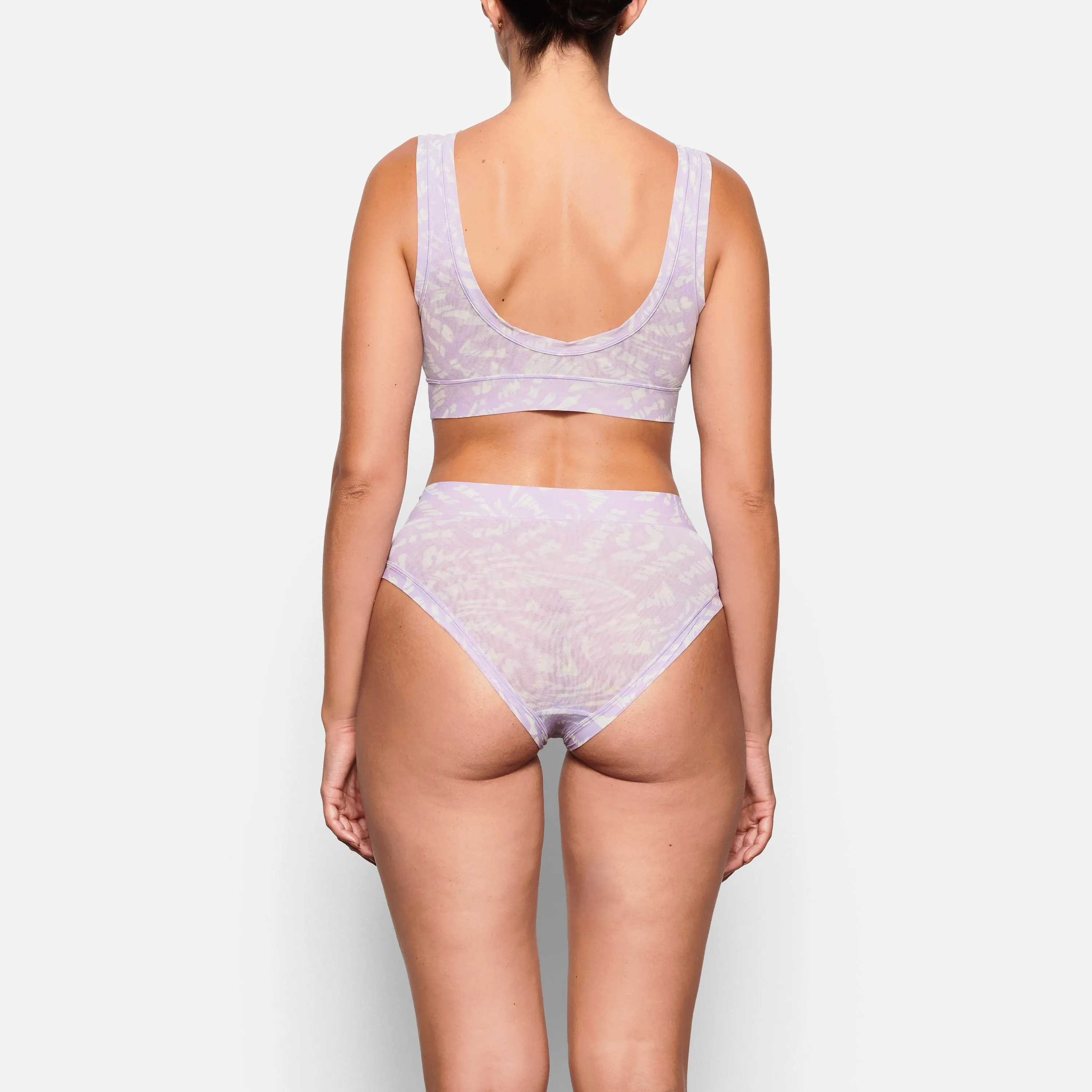 SUMMER MESH SCOOP BRALETTE | LILAC SWIRL