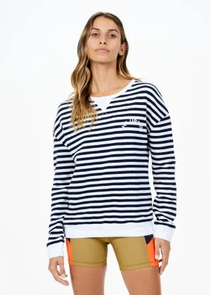 Tasmin Crew, Navy/White