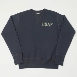 TOYS McCOY USAF Print Sweatshirt - Navy Grey