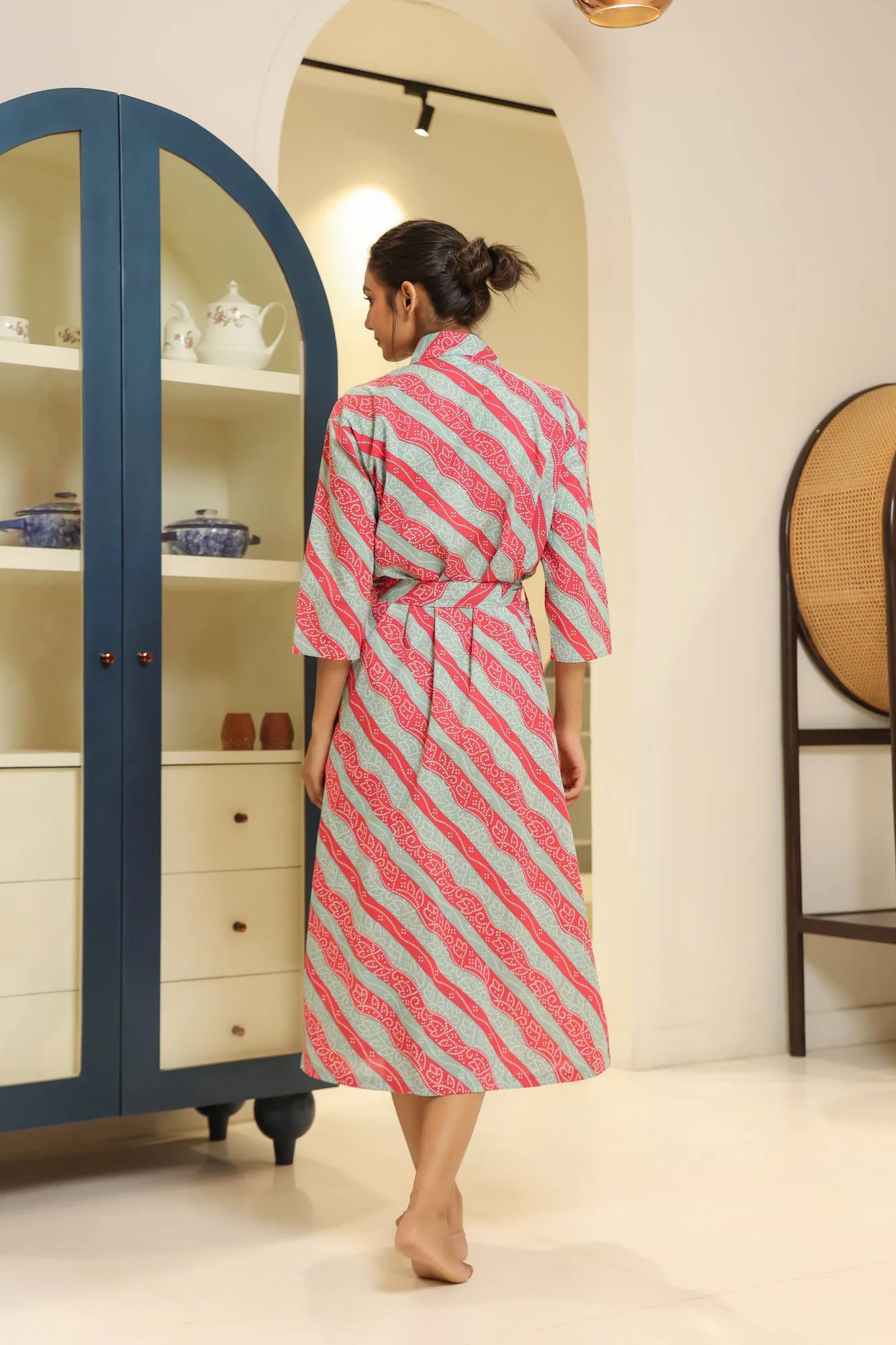 Warm Wisp Pink Cotton Robe