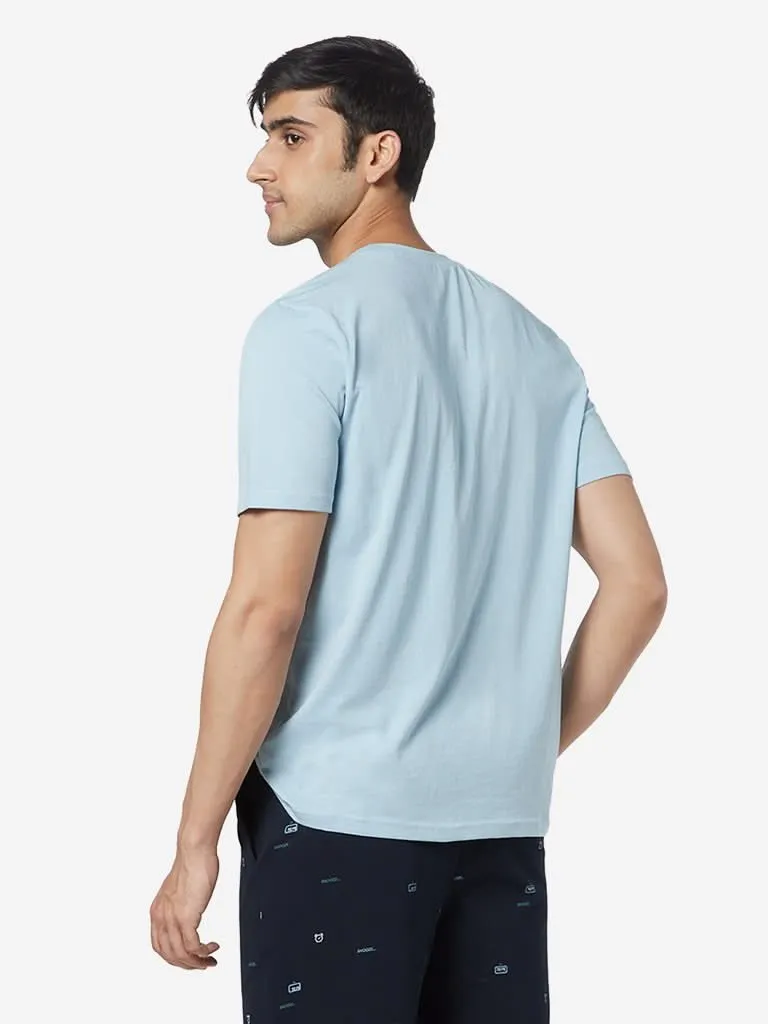 WES Lounge Light Blue Relaxed-Fit T-Shirt