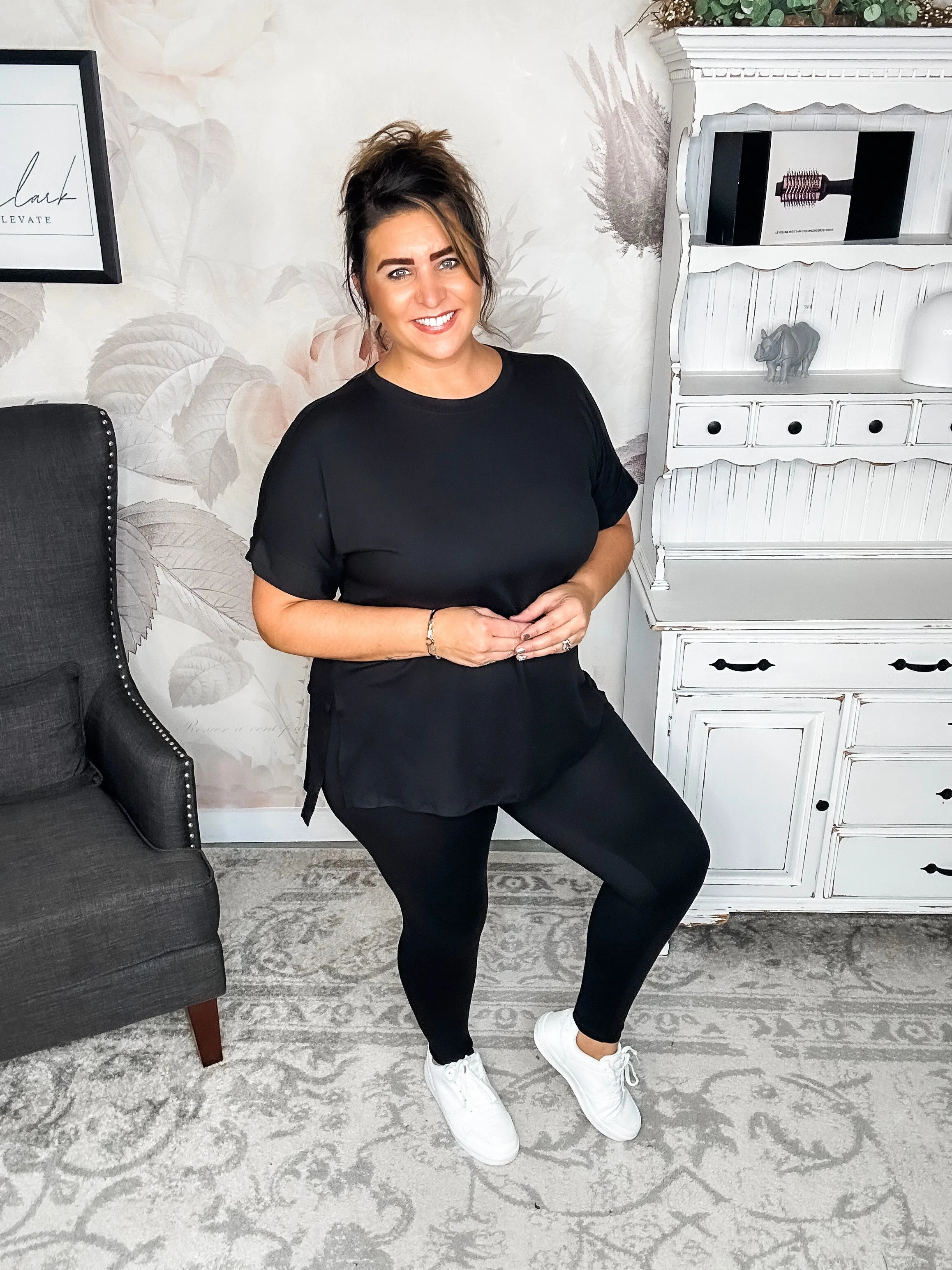 What You've Been Waiting For Loungewear Set - Black