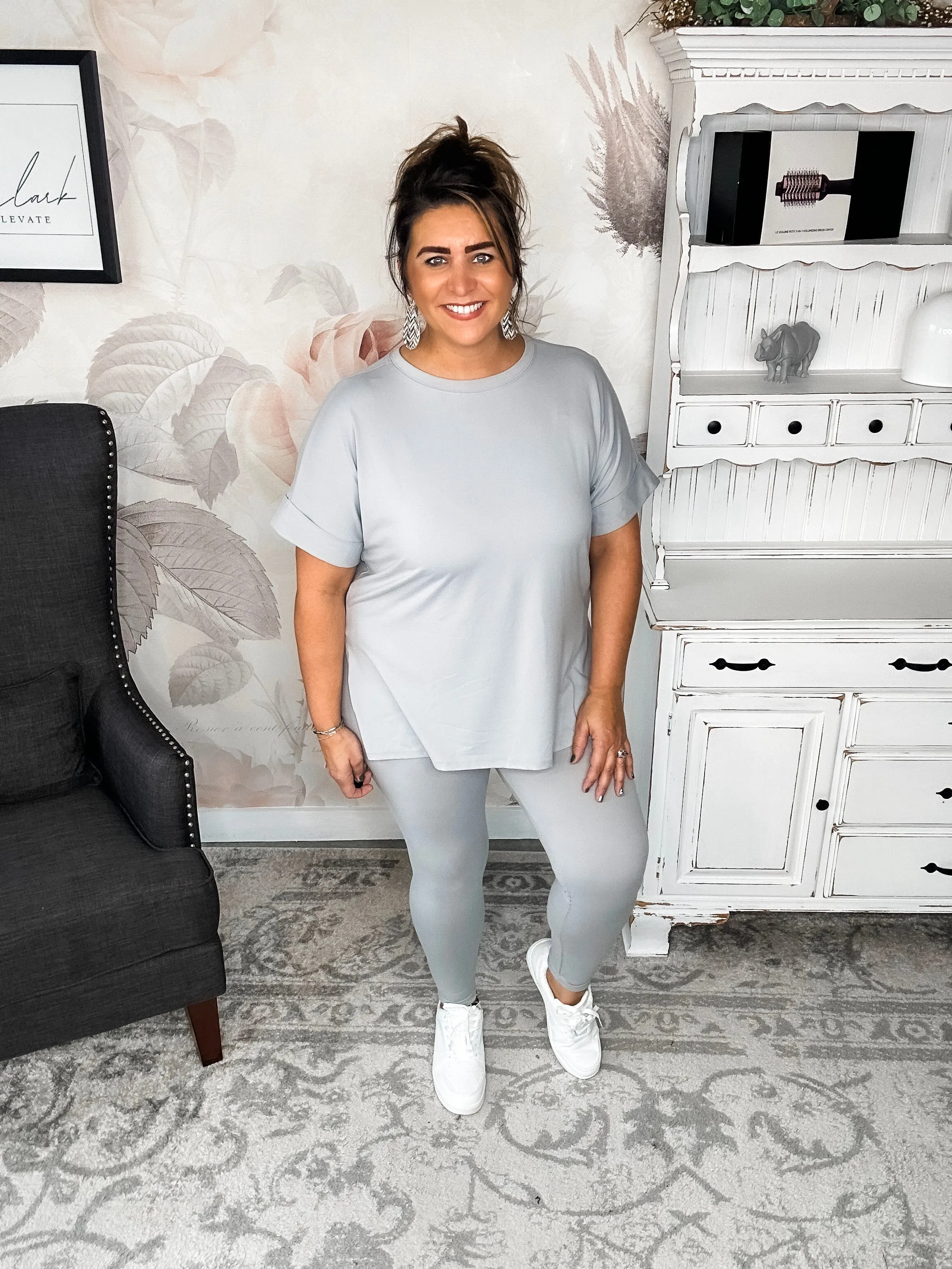 What You've Been Waiting For Loungewear Set - Light Grey