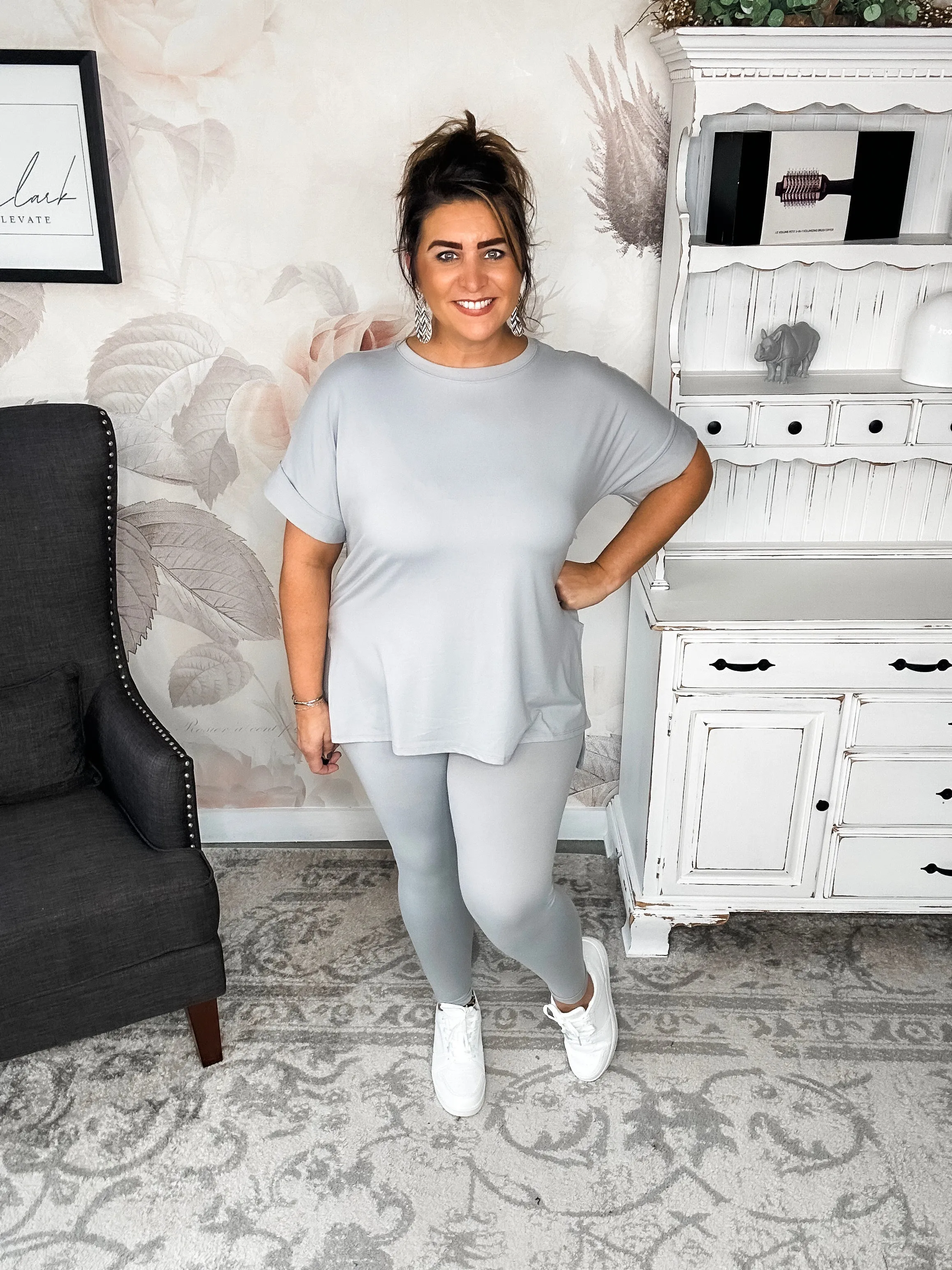 What You've Been Waiting For Loungewear Set - Light Grey