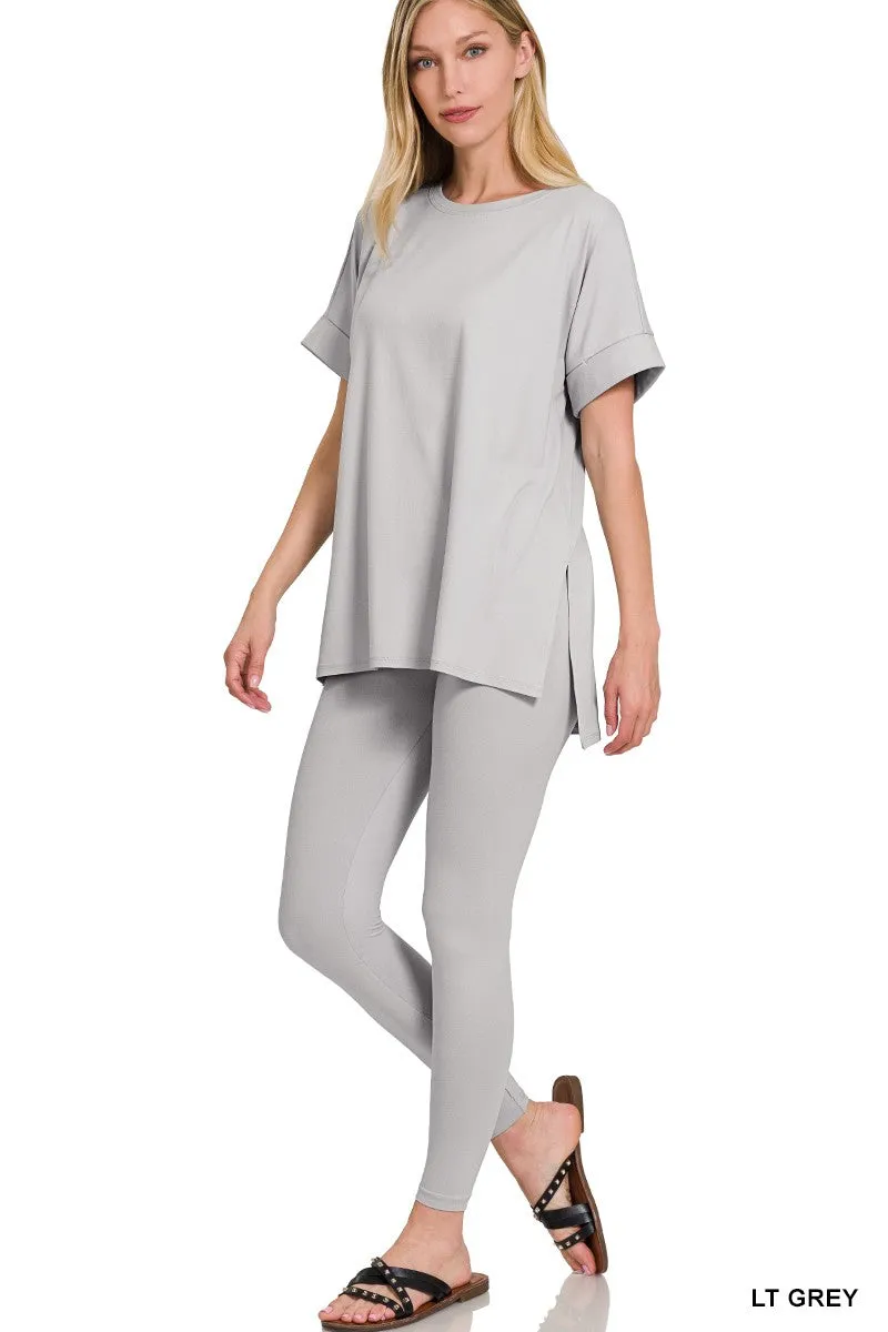 What You've Been Waiting For Loungewear Set - Light Grey