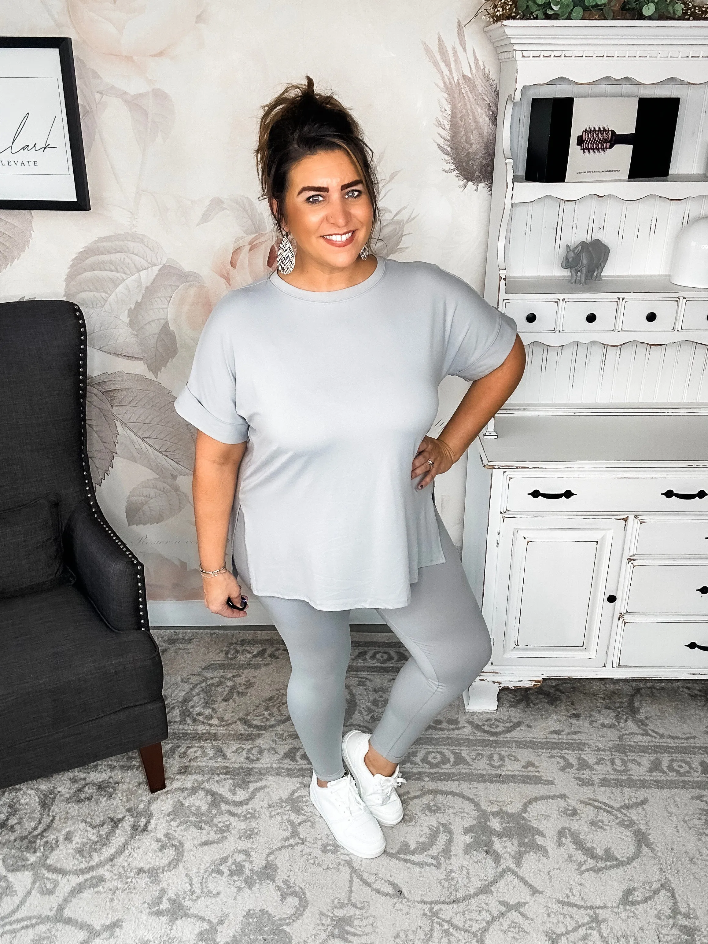 What You've Been Waiting For Loungewear Set - Light Grey