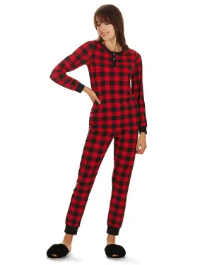 Women's Buffalo Plaid Two-Piece PJ Set In a Bag