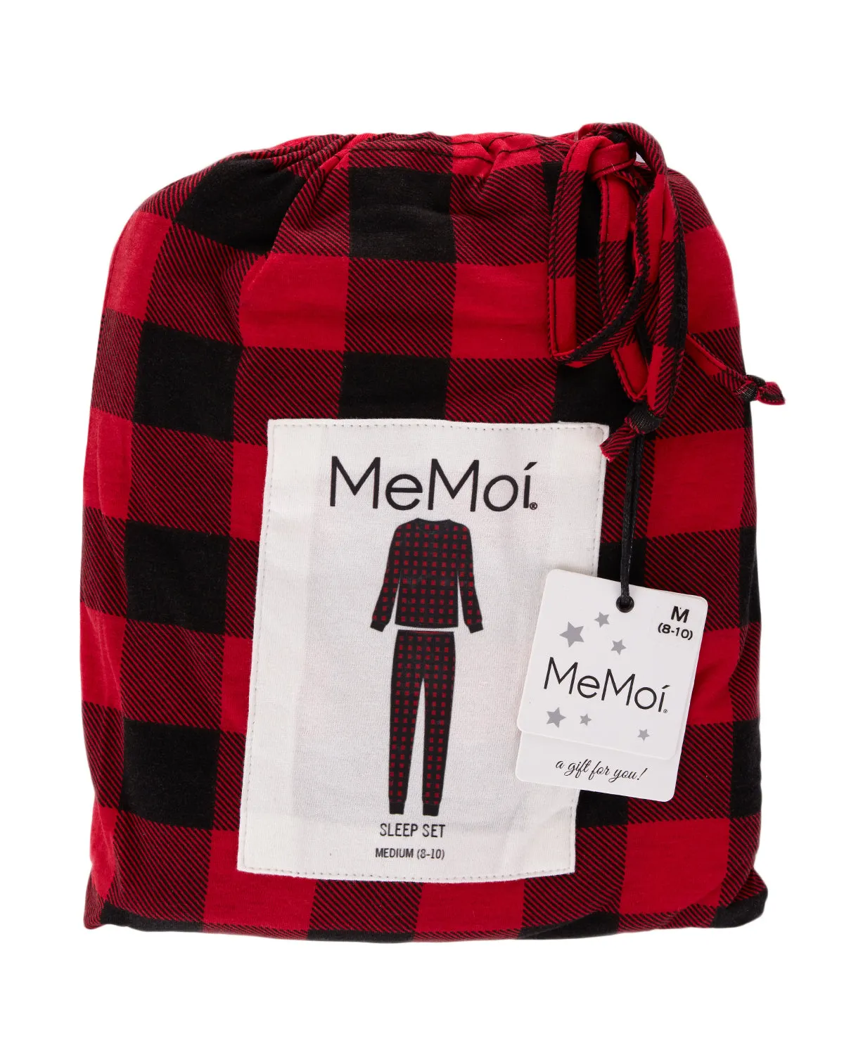 Women's Buffalo Plaid Two-Piece PJ Set In a Bag