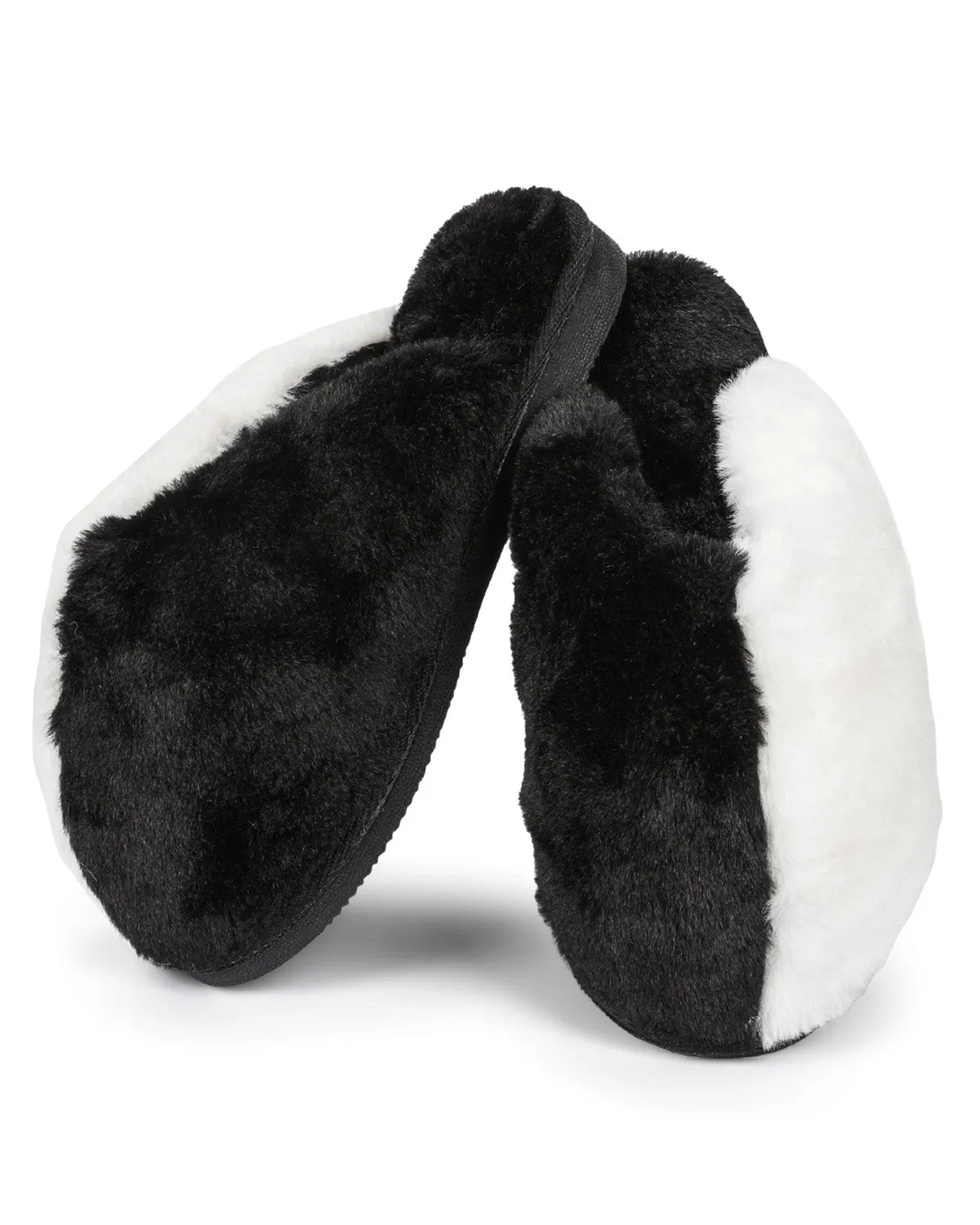 Women's Colorblock Plush Slippers